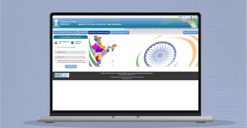 Driving Licence Registration Certificate (RC)